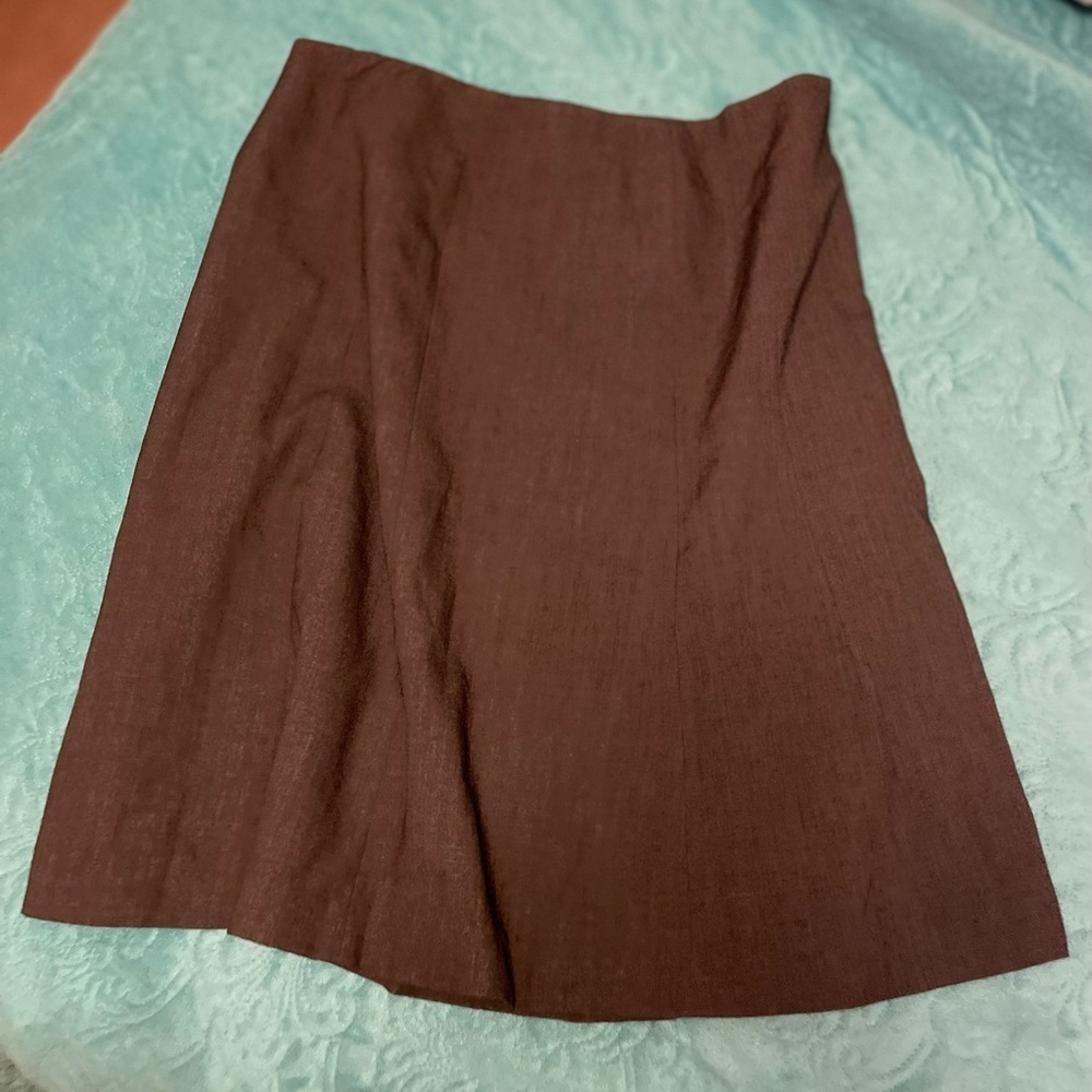 Women’s‎ 14 A Line skirt Gray , side zipper, panel tailored. Lined, preowned